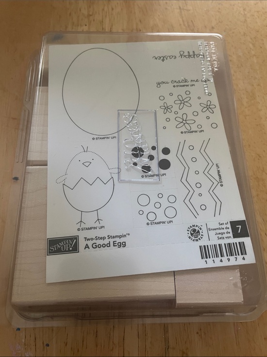 Stampin' Up! Other - Stampin' Up! A Good Egg Stamp Set - White, Black, Brown